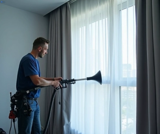 Professional drapes cleaning process tools Matty Curtain Cleaning southport