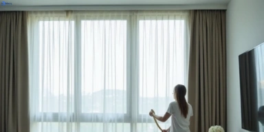 Delicate sheer drape cleaning southport Matty Curtain Cleaning